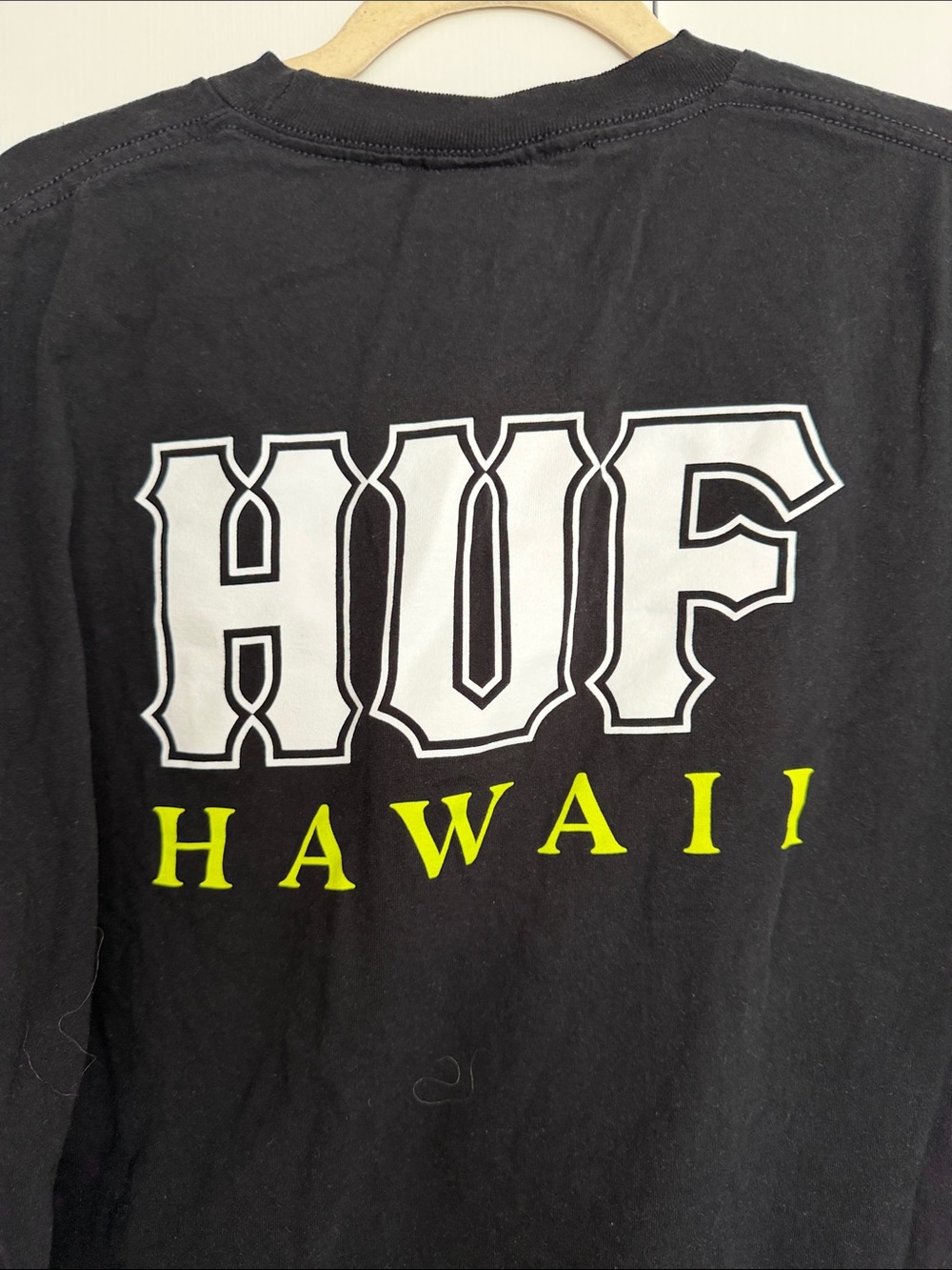 HUF Hawaii Logo Graphic T-Shirt Black Short Sleeve Men’s XXL